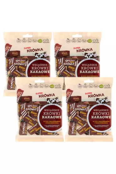 Super Kr�wka Kr�wki bezmleczne kakaowe Zestaw 4 x 150 g Bio