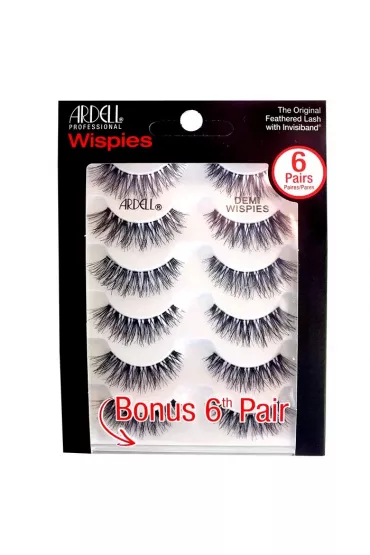 Ardell Demi Wispies 6-Pack sztuczne rz�sy na pasku Black 6 szt.