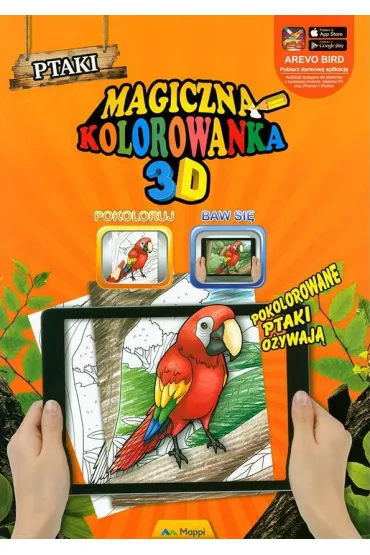 Magiczna kolorowanka 3D Ptaki