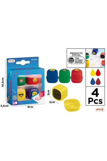 Stempelki EMOJI 4 szt Mp Main Paper