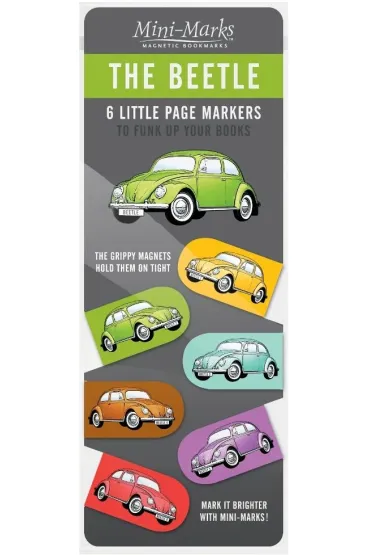 If Zak�adki magnetyczne auta - Beetle VW Garbus 6 szt.