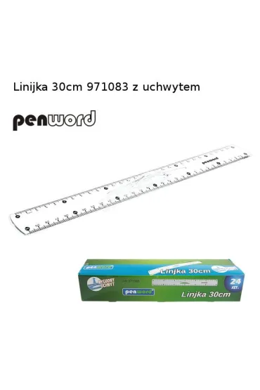 Penword Linijka aluminiowa z uchwytem 30cm