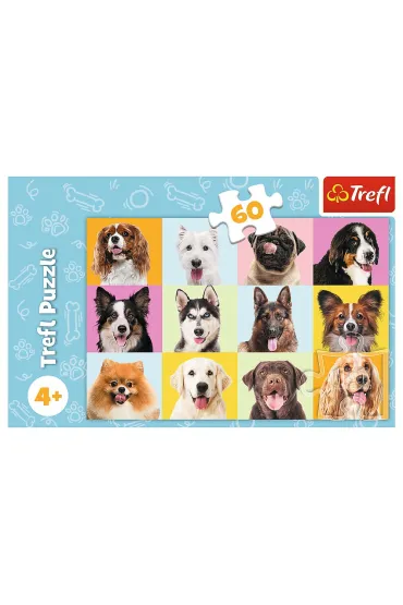 Puzzle 60 el. S�odkie psiaki Trefl