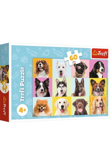 Puzzle 60 el. S�odkie psiaki Trefl