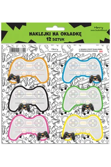 Henry Naklejki na zeszyty - Pad 12 szt.