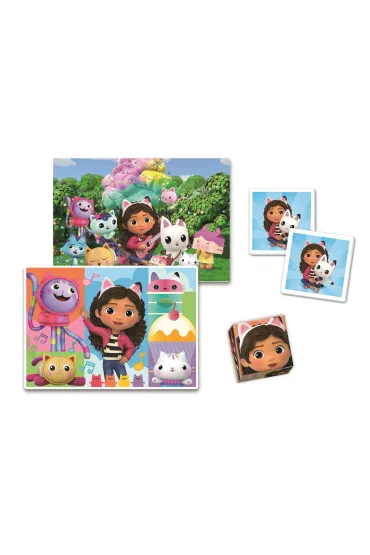 Puzzle 4w1 (30+48 el.) Edukit Koci Domek Gabi Clementoni