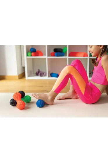 Tullo Fizjo Spiky Massage Wa�ek do masa�u duoball zielony 15,5 cm