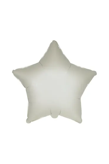 Balon foliowy Gwiazda satynowy pastel kremowy 45cm