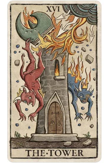 Trionfi Della Luna Tarot, karty do wr�enia - Patrick Valenza