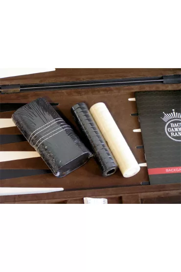 Backgammon wersja LUX czarna