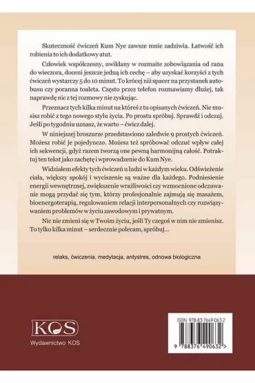 Kum Nye. Tybeta�skie �wiczenia relaksacyjne - Mariusz W�oczysiak