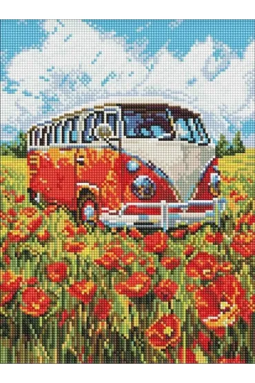 Diamentowa mozaika - Podr� w czerwie� 30x40cm