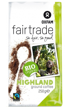 Oxfam Fair Trade Kawa mielona Arabica Wysokogrska Fair Trade 250 g Bio