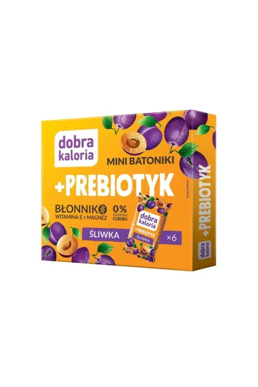 Dobra Kaloria Mini batoniki +Prebiotyk �liwka 6 x 17 g