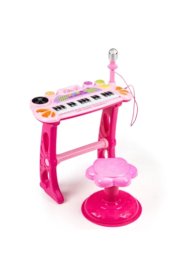 Multistore Keyboard organki pianinko z mikrofonem mp3 r�owe