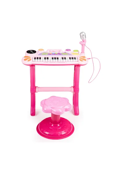 Multistore Keyboard organki pianinko z mikrofonem mp3 r�owe