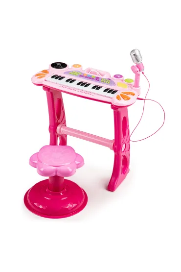 Multistore Keyboard organki pianinko z mikrofonem mp3 r�owe