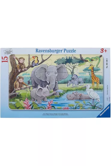 Puzzle 15 el. Afryka�skie zwierz�ta Ravensburger