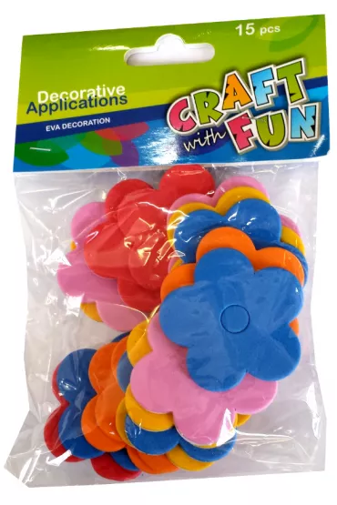 Craft with Fun Piankowe kwiaty 15 szt.