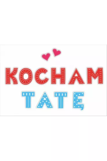LearnHow Dekoracje okoliczno�ciowe - Kocham Tat� 01 12 szt.