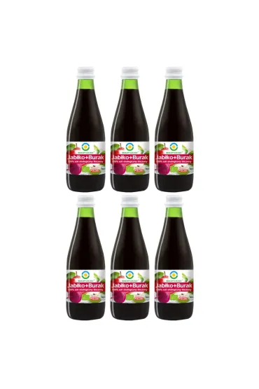 Bio Food Sok jab�kowo-burakowy zestaw 6 x 300 ml Bio