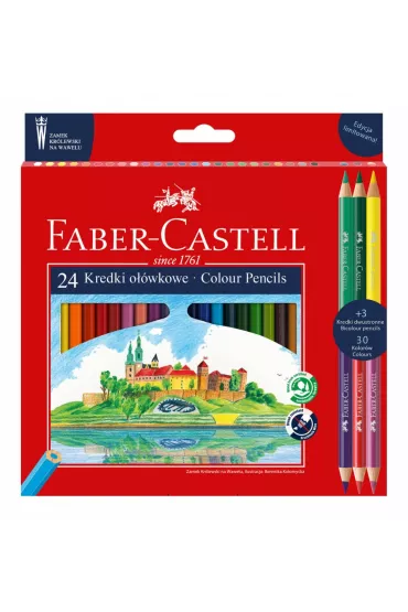 Faber-Castell Kredki o��wkowe Wawel 24 szt.
