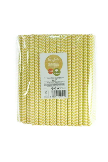 Arpex S�omki papierowe shake ��te 8mm 144 szt.