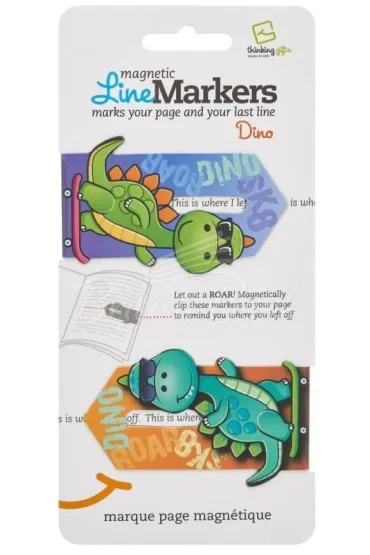 Thinking Gifts LineMarkers Wskazuj�ce zak�adki - Dinozaury