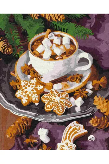 Twoje Hobby Malowanie po numerach - Aromatyczne kakao ze �niegiem� 40x50cm