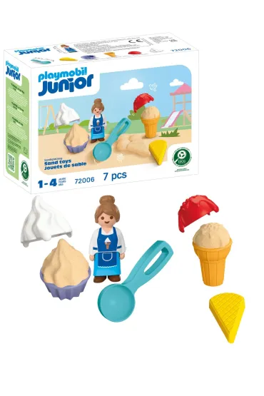 Playmobil Junior Lodziarnia z piasku 72006
