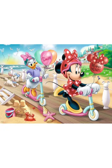 Puzzle 200 el. Minnie na pla�y Trefl