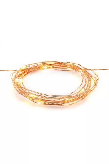 PartyDeco Lampki dekoracyjne LED miedziany 1,90m