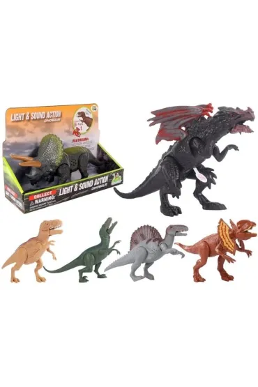 Dinozaur figurka ryczy i �wieci mix