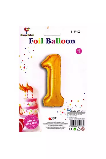 Mk Trade Balon foliowy z�oty 1
