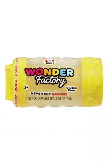 Wonder Factory Never Dry Dough Singles - Yellow Mga Entertainment