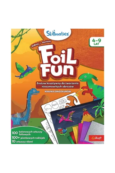 Zestaw kreatywny Skillmatics Foil Fun Kraina Dinozaurw Grasper Global Private Limited