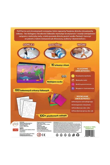 Zestaw kreatywny Skillmatics Foil Fun Kraina Dinozaurw Grasper Global Private Limited