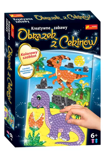 Ranok-Creative Obrazek z cekin�w. Dinozaur Parazaurolof