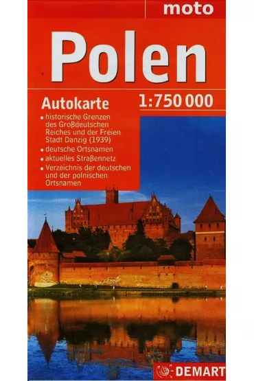 Polen autokarten 1:750 000 wersja niemiecka