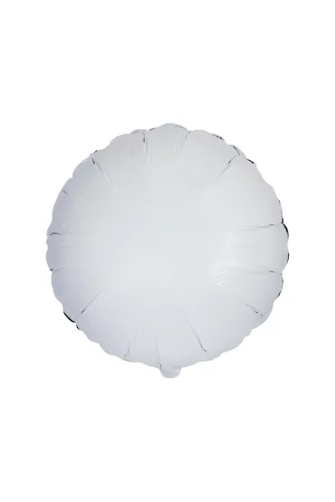Balon foliowy Okr�g�y bia�y 45cm