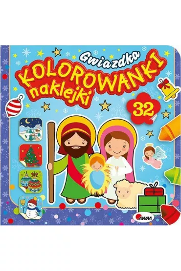 Gwiazdka. Kolorowanki naklejki