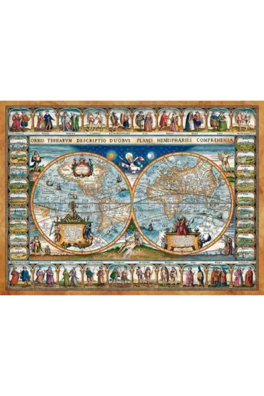 Puzzle 2000 el. Mapa �wiata Castorland