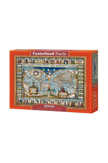 Puzzle 2000 el. Mapa �wiata Castorland