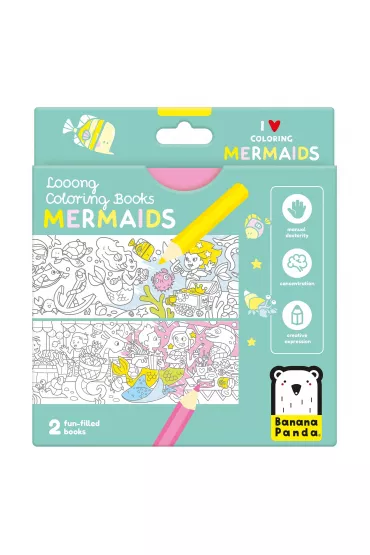 Looong Coloring Books - I love coloring. MERMAIDS