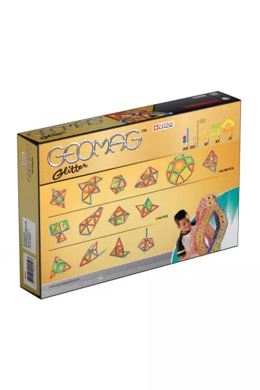 Geomag Panels Glitter. Klocki magnetyczne. 68 element�w