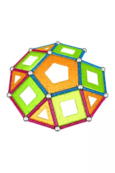 Geomag Panels Glitter. Klocki magnetyczne. 68 element�w