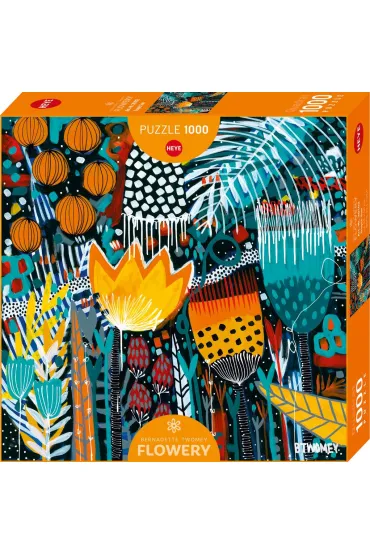 Puzzle 1000 el. Flowery, Tropikalne s�o�ce, Bernadette Twomey Heye