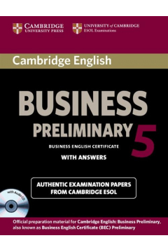 Cambridge English Business 5 Preliminary Self-study Pack
