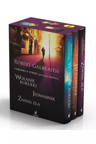 Pakiet Cormoran Strike. Tomy 1-3: Wo�anie kuku�ki, Jedwabnik, �niwa z�a - Robert Galbraith