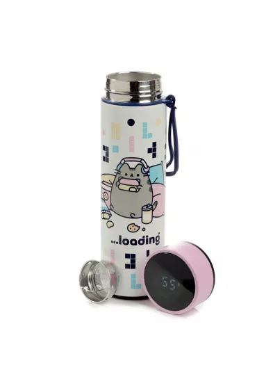 Bidon termiczny 450 ml z termometrem Pusheen bot149